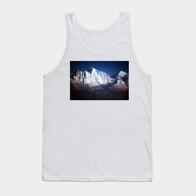 The Himalayan Snow Topped Peaks Tank Top by JohnDalkin